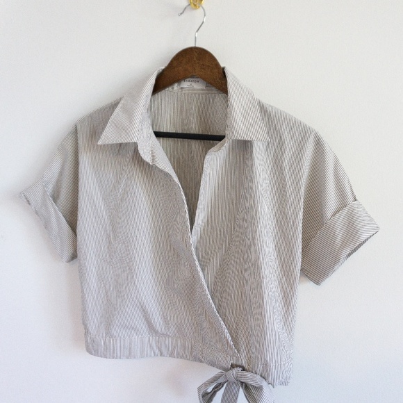 Babaton Tops - Make an Offer! Babaton Pin Stripe Crop